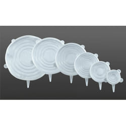 Wenko - 6 Couvres-pots extensibles en silicone Stretch