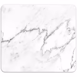 Description générale Plaque de cuisson multifonction en verre trempé avec motif marbre, idéale pour ajouter une touche décora ...