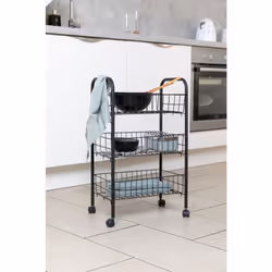 Design d'intérieur au plus haut niveau - le chariot roulant tendance Florenz de style Industrial donne à vos pièces le petit  ...