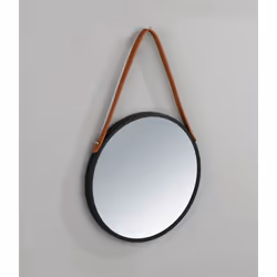 WENKO 24424100 miroir mural Rond Noir
