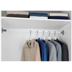 Barre penderie extensible Herkules - WENKO - Métal - Gris - 80-145cm