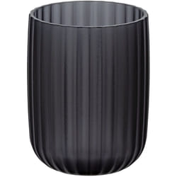Porte Brosse à dent Agropoli, Gobelet Salle de Bain, Plastique surface givrée, ø 7,5x10 cm, Gris - Wenko