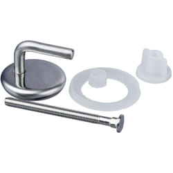 Patin abattant wc, pièce détachée pour abattant wc Malaga et Bergamo Kit de 8 fixations pour abattant wc, acier inoxydable, brillant - Wenko