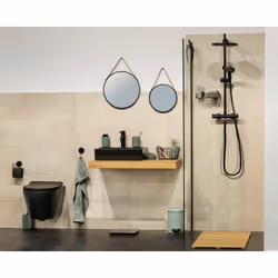 WENKO 24423100 miroir mural Rond Noir