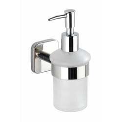 WENKO 24247100 Distributeur de savon 0,2 L Acier inoxydable, Blanc