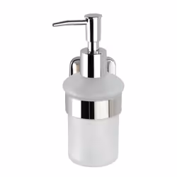 WENKO 24247100 Distributeur de savon 0,2 L Acier inoxydable, Blanc