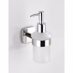 WENKO 24247100 Distributeur de savon 0,2 L Acier inoxydable, Blanc