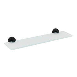 WENKO 24242100 étagères Étagère à échelle Mural Verre Noir, Transparent