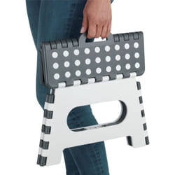 Marche Pied Pliable Secura, Tabouret Pliant adulte et enfant, capacité de charge jusqu'à 350 kg, surface de marche antidérapante extra-large,