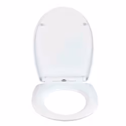 WENKO Terrazzo Abattant rigide Thermoplastique Multicolore, Blanc
