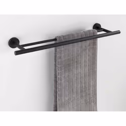 WENKO 24408100 porte-serviettes et anneau porte-serviettes Support de serviette Mural Noir