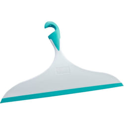 Raclette de douche xxl, raclette salle de bain Loano, avec crochet de suspension, Plastique, L34x21 cm, bleu - blanc - Wenko