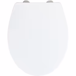 L'abattant WC blanc aux finitions haut de gamme Ostuni, fabriqué en thermoplastique, a un couvercle de forme ovale classique. ...