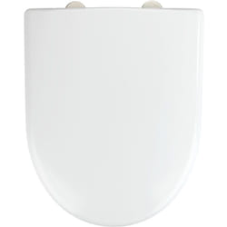 Wenko - Abattant wc avec frein de chute Exclusif Nr. 2, abattant wc adapté à la céramique Keramag Renova, Laufen Moderna, fixation Inox,