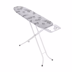 WENKO 65504100, Planche à repasser Full-size, Coton, Blanc, Motif, Rectangulaire, Métal