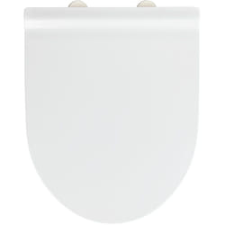Wenko - Abattant wc avec frein de chute Exclusif Nr. 6, abattant wc adapté à la céramique Duravit Durastyle Basic, fixation Fix-Clip, Duroplast