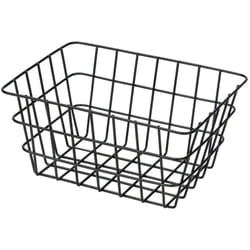 Wenko - Panier salle de bain viana noir mat