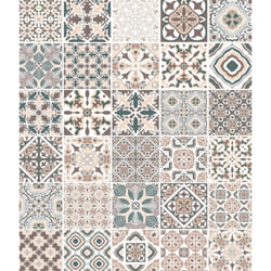 Crédence de cuisine 'Carreaux de ciment' Wenko Fond de hotte, Protège les murs des éclaboussures de cuisson, Résistant aux chocs, Hygiénique, Verre