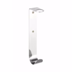 WENKO Distributeur savon liquide mural Telde fixation sans perçage Turbo Loc avec crochet porte serviette Acier Inox brillant