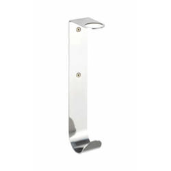 WENKO Distributeur savon liquide mural Telde fixation sans perçage Turbo Loc avec crochet porte serviette Acier Inox brillant