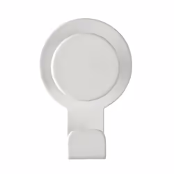 WENKO 24447100, Intérieure, Crochet universel, Blanc, Acier inoxydable, Bande adhésive, 50 mm