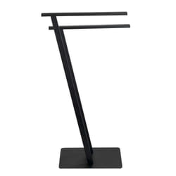 WENKO 24396100 porte-serviettes et anneau porte-serviettes Support de serviette Colonne Noir