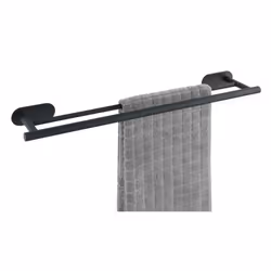 WENKO 24513100 porte-serviettes et anneau porte-serviettes Support de serviette Mural Noir