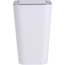 Wenko - Poubelle salle de bain Candy blanche 6 litres 2 pièces poubelle avec couvercle basculant poubelle design moderne poubelle plastique élégante