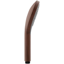 Wenko - Pomme de douche Watersaving Wood, douchette à économie d'eau, aspect bois élégant en plastique, économie d'eau et confort total avec 3 types