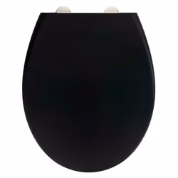 WENKO 24465100, Allongé, Abattant rigide, Noir, Duroplast, 1,9 kg, 37 cm