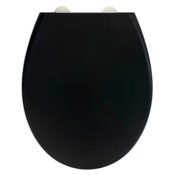 WENKO 24465100 siège de toilette Abattant rigide Duroplast Noir