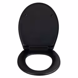 WENKO 24465100 siège de toilette Abattant rigide Duroplast Noir