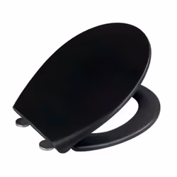 WENKO 24465100 siège de toilette Abattant rigide Duroplast Noir
