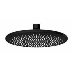 Pommeau de douche - WENKO - Effet pluie - Économie deau 40% - Plastique - Noir mat - Ø225 mm