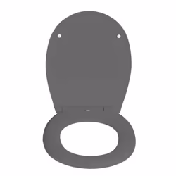 WENKO 24572100 siège de toilette Abattant rigide Duroplast Gris