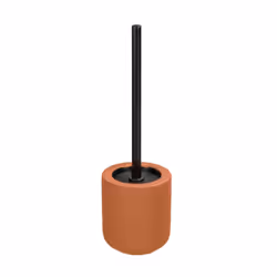 WENKO 24790100, Support et brosse pour toilettes, Terre cuite, Vitrocéramique, Plastique, 400 mm, 11,5 cm, 7,5 cm