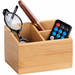 Avec le set de deux boîtes de rangement à trois compartiments bambou Terra de WENKO, transformez votre espace en un véritable ...