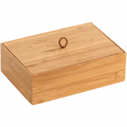 Transformez votre salle de bain en un espace chaleureux et naturel avec les accessoires salle de bain bambou de la série Terr ...