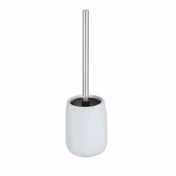 WENKO 24812100, Support et brosse pour toilettes, Blanc, Vitrocéramique, Modem, 107 mm, 353 mm