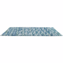 Look moderne dans la salle de bain : Le moelleux tapis de bain Urdu bleu de WENKO offre une qualité épaisse en polyester et c ...