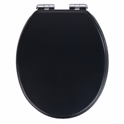 WENKO 24846100, Allongé, Abattant rigide, Noir, Panneaux MDF, 35,5 cm, 42,5 cm