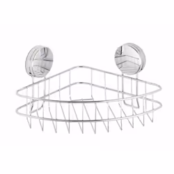 WENKO 24862100, Métal, Argent, Mural, Panier pour douche, 10 kg, 1 pièce(s)