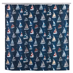 WENKO 24692100, Image, Anneau, Polyester, Bleu, Lavage à la main, 30 °C