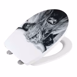 WENKO 24644100 siège de toilette Abattant rigide Thermoplastique Multicolore