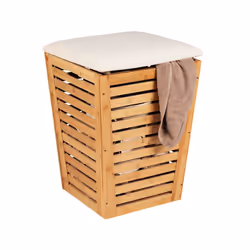 WENKO Bambusa panier à linge 55 L Bambou