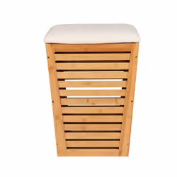 WENKO Bambusa panier à linge 55 L Bambou