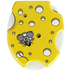 Abattant wc Original 3D Speedy Wenko abattant wc avec fixation inox, Lunette wc résistante et facile à nettoyer, mdf, 37 x 44,5 cm, multicolore