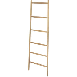 Echelle Porte Serviette 6 barres Acina Wenko Porte Serviette sur Pied, 6 barres 55cm, Bois Acacia certifié fsc®, 55x170,5x21cm, Marron