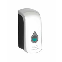 WENKO 24584100 Distributeur de savon 0,74 L Noir, Argent, Blanc