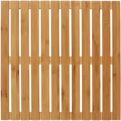 Description générale Le tapis de bain en bambou de 50 x 50 cm est un accessoire indispensable pour toute salle de bain. Il of ...